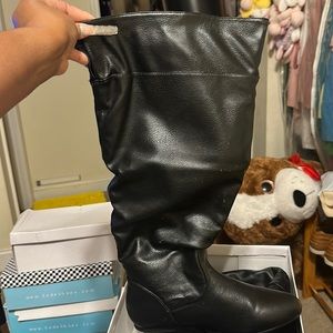 Brand New Wide Width knee high boots for full figured woman